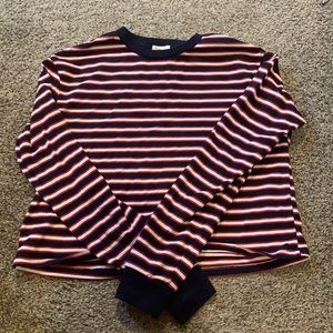 Striped cropped long sleeve!